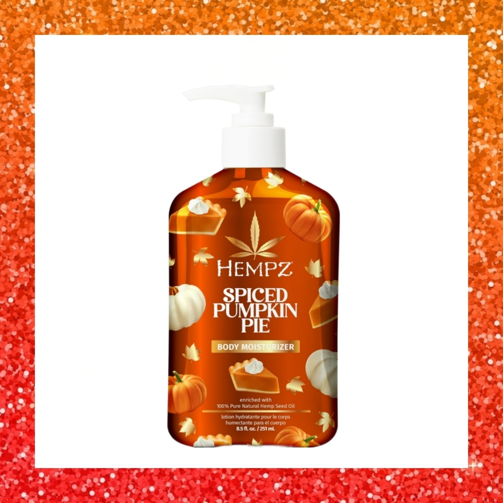 Hempz Limited Edition Spiced Pumpkin Pie Body Moisturizer Lotion 8.5 oz/250 ml